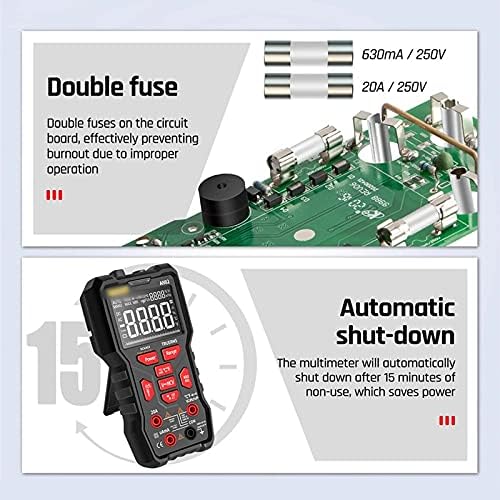 FEER FREQUÊNCIA FATOR DE TENLAGEM FREQUÊNCIA METER CA/DC METER DE TESTENTE DE TESTE 9999 CONTATOS TRUE RMS DIGITAL