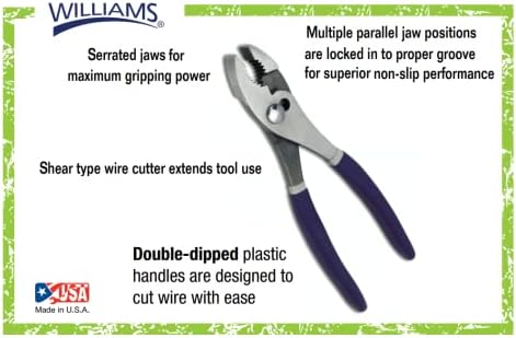 Williams PL-8C Combination Slip Joint Pleers