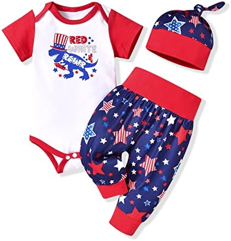 Roupas recém -nascidas de menino recém -nascido ututiylo romance de impressão de urso+calça longa+chapéu de 3pcs roupas brancas