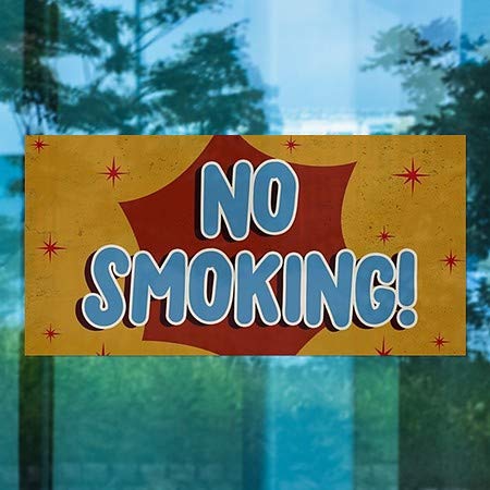 CGSignLab | Janela Não fumando -Nostalgia Janela se apegando | 24 x12