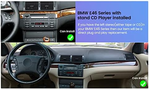 Estéreo de carro para BMW 3 Série E46 M3 Rover 323CI 325CI 330CI 316I 318I 328I 330XI 1998-2006, 2+32 GB de rádio de carro