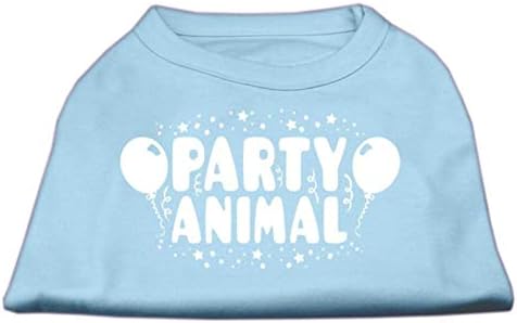 Mirage Pet Products Party Animal Screen Print Camisa Amarela Med