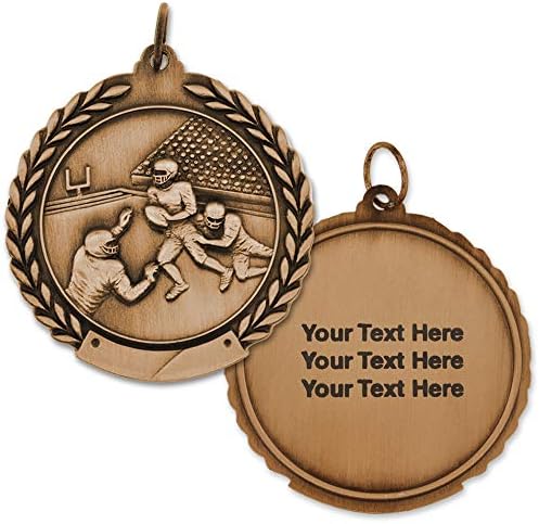 Medalha de esportes de futebol personalizado gravável Pinmart