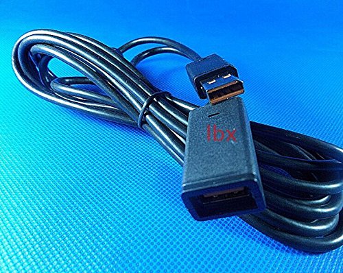 Yyxline Black USB 2.7m estende o fio da linha do cabo do cabo para Xbox 360 Kinect Sensor