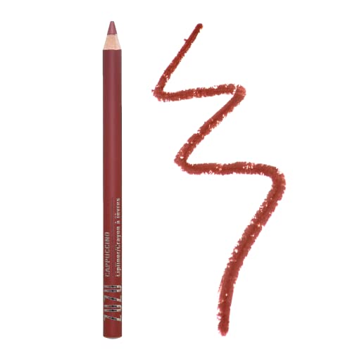 Lápis de lábio de luxo Zuzu, lipliner infundido com óleo de semente de jojoba, aloe para lábios ultra hidratados. Natural,