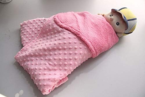 Cobertor de bebê xjjzs e swaddlding recém -nascido térmico macio cobertor de inverno de inverno sólido conjunto de algodão colcha de