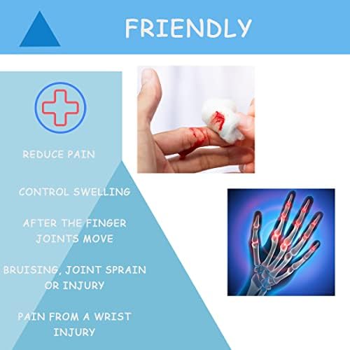 Gel de dedo quente e frio embalam dedo quebrado, manga de tratamento frio e quente, manga de dedo frio para artrite, pacote