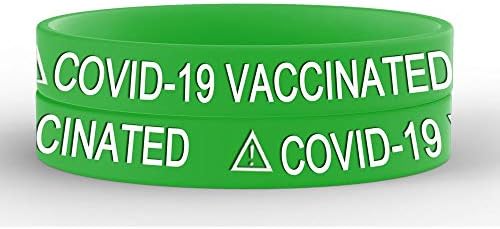 Trinta efive55 Eu sou as pulseiras 'covid-19 vacinadas' de silicone