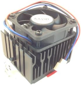AAVID CPU Filming Fan w/dissipador de calor, 50 mm sq. Ventilador, 55 mm x 55 mm x 50mm de aquecimento e ventilador, conector TX3 3pin