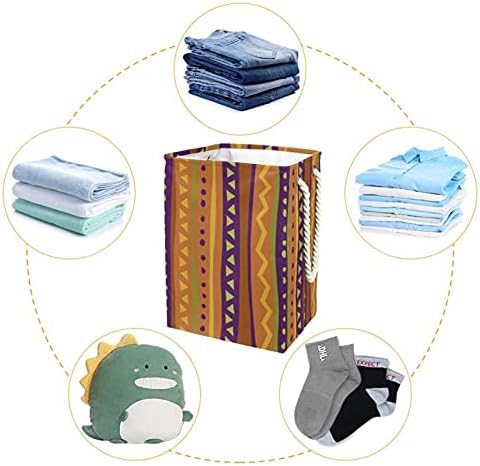 Bolsas de armazenamento de cesta de lavanderia geométrica embutido com suportes destacáveis ​​cesto de roupa dobrável para brinquedos organização de roupas