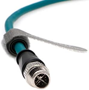 Uonecn m12 4 pinos Código D macho para rj45 macho macho à prova d'água Ethernet Cable Conjunto para câmera industrial 2 metros
