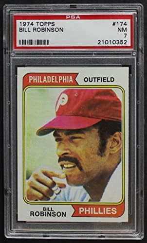 1974 Topps 174 Bill Robinson Philadelphia Phillies PSA PSA 7.00 Phillies