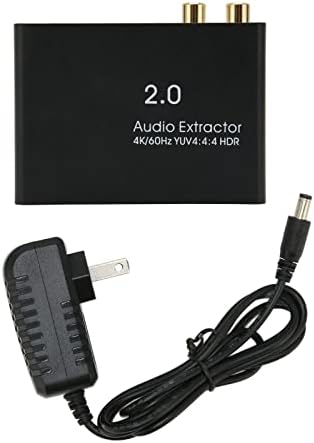 Extrator de som da interface multimídia Jopwkuin HD, plugue de alta resolução plug 100 - 240v 4k 60Hz Adaptador de conversor