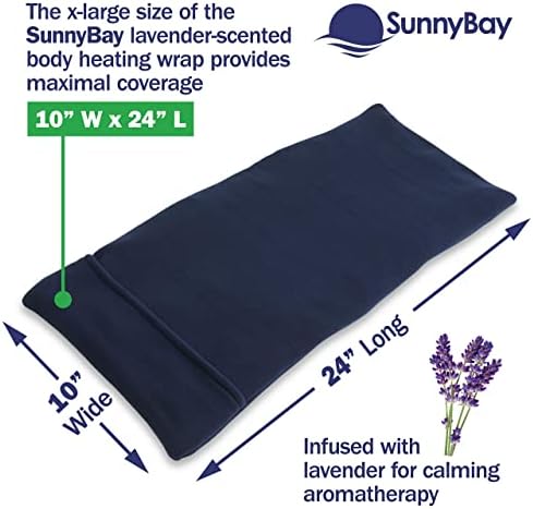 Presentes de lavanda Sunnybay para mulheres - Saco de feijão MicrowAvable - Back and Ombro Calming Comfort - Microondas