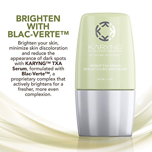 Serum TXA Bright Karyng - Ajuda a iluminar a pele e reduzir a aparência de manchas escuras, o tom da pele e a hidratação,