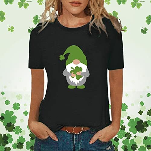 Camisa do dia de Saint Patricks para mulheres Floral Ugly Crew pescoço de férias em grandes dimensões moletons irlandeses