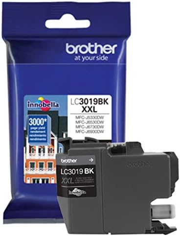 Rother LC -3019BK Cartucho de tinta super de alto rendimento - preto - 1 pacote em embalagem de varejo…