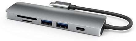 Androset 6 em 1 USB-C Hub tipo C para HDMI + 2x USB3.0 + PD + TF + Adaptador SD