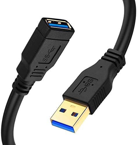Cabo de extensão USB de FXava, 3 pés, cabo de extensão USB 3.0 Cabo de extensão USB para PlayStation, Xbox, Oculus VR, unidade flash USB, leitor de cartão, disco rígido, teclado, impressora, câmera