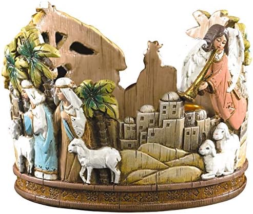 Fa Dumont Nativity Advent Candleholder - Inclui 5 velas