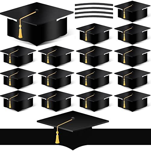 Hydren 45 Peças Coroas de formatura Coroas de graduação Chapéus de graduação Coroas de graduação Ajusta Clers de 2023