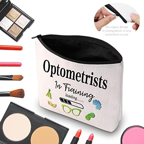 CMNIM Optometrist Makeup Bag Gifts para Optometria Graduation Gifts Optometrists in Training Zipper Bolsa Bolsa de higiene pessoal