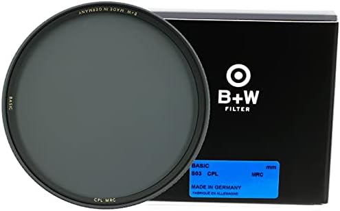 B+W 82mm Polarizador básico MRC Filtro de vidro MRC