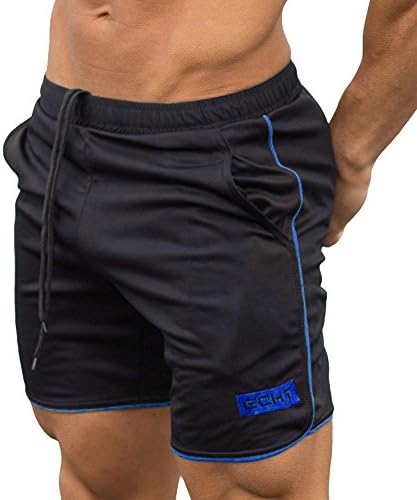 Shorts de compressão com shorts de bolso de bolso de bolso de bodybuilding treino de exercícios fitness masculino masculino masculino