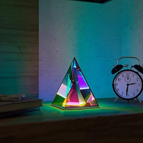 Moderno RGB acrílico decorativo triangular triangular Magic cubo Magic Cube Light Light Refrating Ambient Light, sala