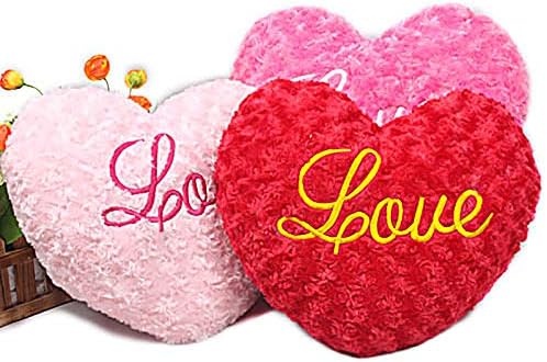 Almofado do Coração Dia dos Namorados Pillow Pillow Presente romântico para crianças/crianças/meninas, dia dos namorados, adequado para sala de estar/sala de estar/sala de jantar, corações doces cor de corações vermelhos de amor