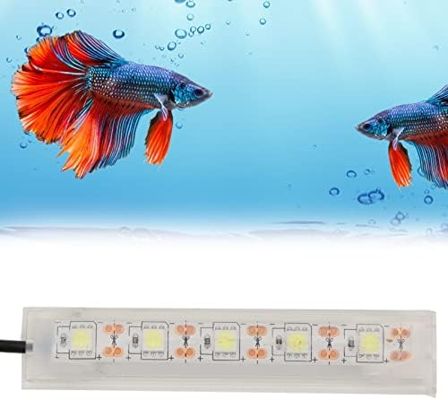 Aquário de gloglow luz LED, tanque de peixes brancos aquário branco luz branca