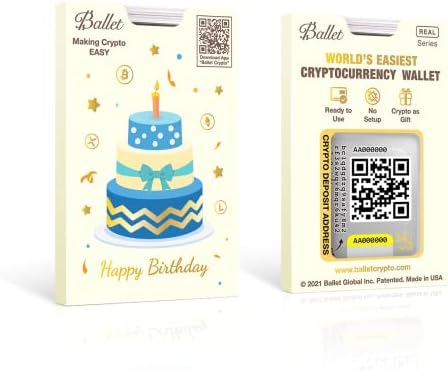 Conjunto de presentes de 3 pacote de balé - o bitcoin real - o cartão de armazenamento a frio mais fácil da criptografia