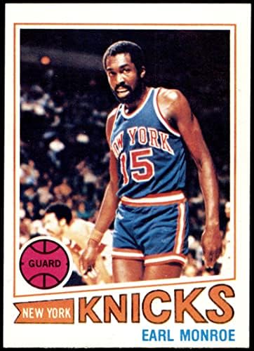 1977 Topps 6 Earl Monroe New York Knicks VG/EX Knicks Winston-Salem State University