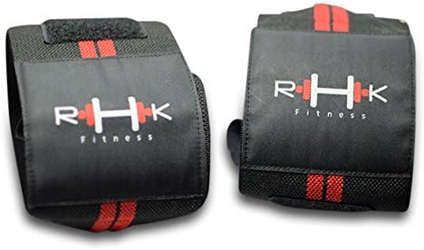 RHK Fitness Wrist Wraps for Professional Support - Perfeito para levantamento de peso, fisiculturismo, levantamento de força, CrossFit e treinamento com pesos de academia - tiras para homens e mulheres