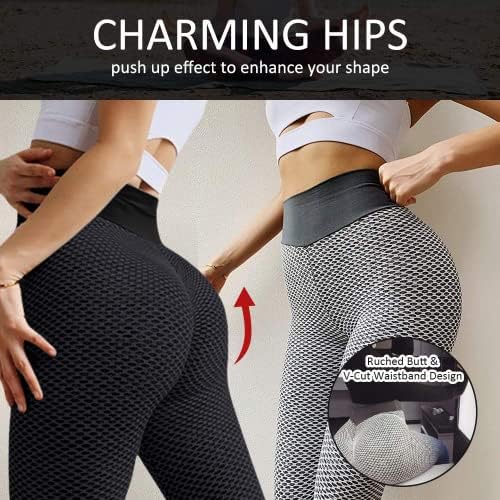 Reosse leggings para mulheres - 1/2 pacote de calça de ioga de cintura alta para mulheres