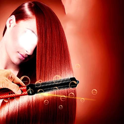 CuJux Ceramics Hair Hair Comb Feller Dual Finalidade Dual fivela interna Mini Design Anti-Scalding