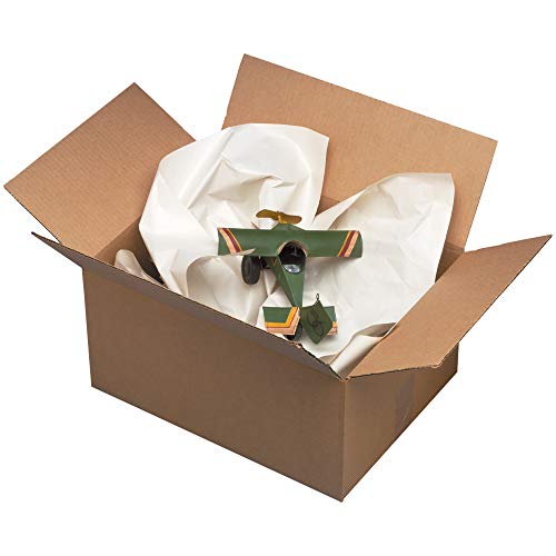 Folhas de papel de embalagem de impressões Aviditi, 36 comprimento x 24 largura, reciclado, caso de 400, branco, ótimo para mover, armazenar e embalar