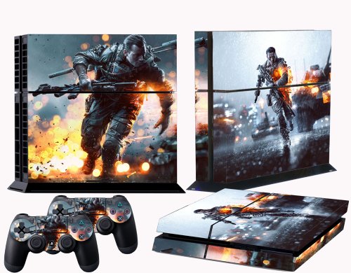 PS4 Skins Battle Field 4 Decal de vinil Capa BF4 para Sony PlayStation 4 Console