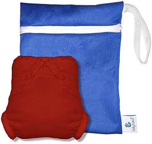 Tidy Tots Baby Swim Flimper Conjunto de pano à prova de bagunça reutiliza um tamanho 3pc