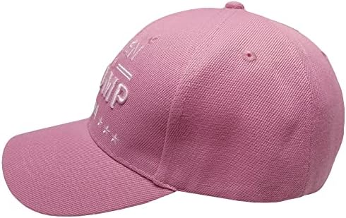 Trade Winds Women for Trump 2024 Pink com letras rosa claro EUA USA Ajustável Capéu de boné de beisebol bordável, 7 3/4