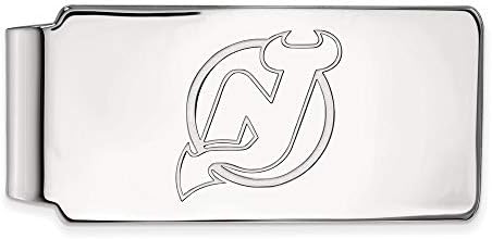 Logoart 10k Gold Branco NHL New Jersey Devils Money Clip