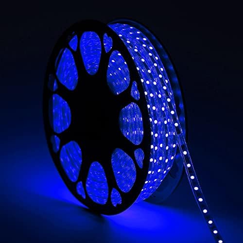 Luzes de corda azul de compra, kit à prova d'água de tira led de 110V para decorações internas/externas, luzes LED à prova d'água