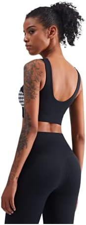 Classic Sexy Modyable Hound Halter Yoga Bra com Cropt Sports Fitness Crop.black/white