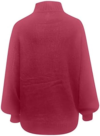 Suéter feminino suéter suéter sólido suéter de cor de cabeça redonda pescoço quente suéter de manga comprida blusas fofas