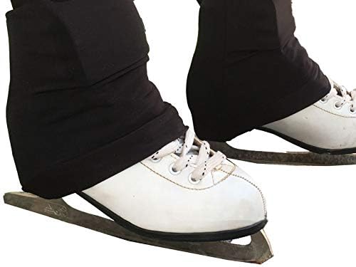 Calça de patinação figura gelo garotas praticam com calças de calças finas calças de lã de calças shinestones skate