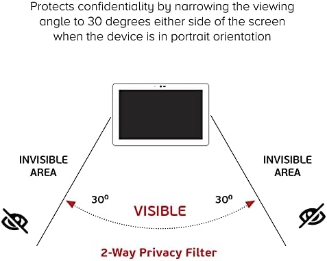 Celicious Privacy Bil-Way Anti-Spy Screen Protector de filme compatível com o Microsoft Surface Pro X