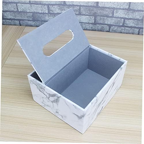 Caixa de mármore caixa de mármore caixa caixa de papel suporte de lenço de tecido quadrado caixa de lenços de lenço
