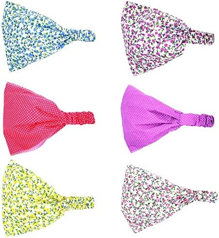 Qiaononai zd115 1pc Kid Floral DOT PRIMENT PRIMPARFAR CULTÃO ELÁSTICA ELÁSTICA BANDANA BANDANA HAP