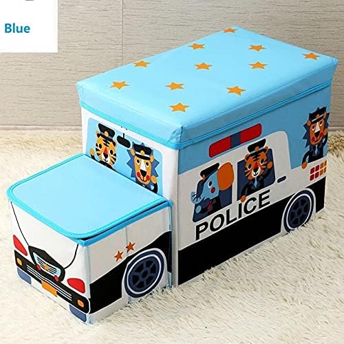 Caixa de armazenamento de forma de ônibus anncus para brinquedos infantis clohtes organizador de brinquedo dobrável cartoon caron storage cesto infantil armazenamento bin -