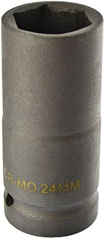 Métrica de 24 mm 3/4 Drive Double Deep Impact Socket de 6 lados hexágo